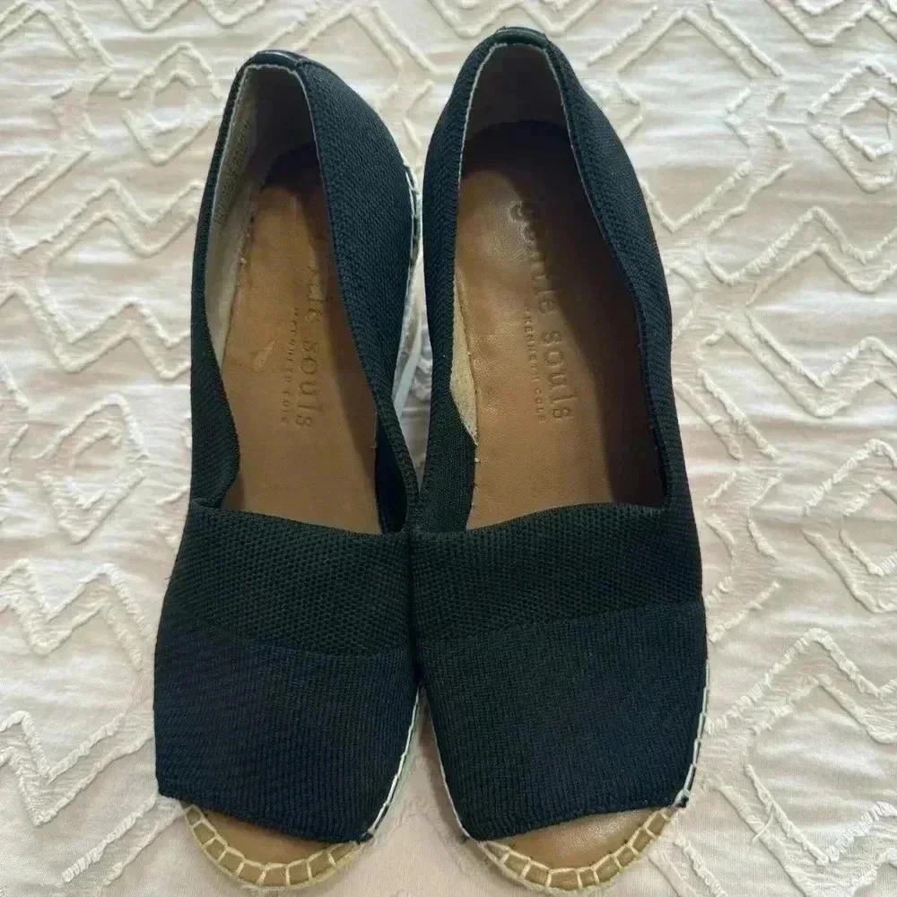Gentle Souls Womens Elyssa Black Espadrilles Size 6 Medium SUPER COMFORTABLE - Picture 4 of 11